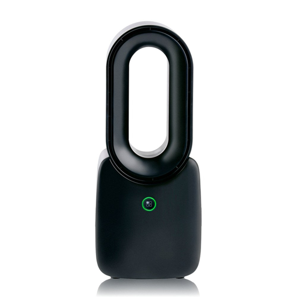 Ventilador de sobremesa recargable con usb sin aspas, 3 velocidades, negro, 12,4 x 9 x 30 cm
