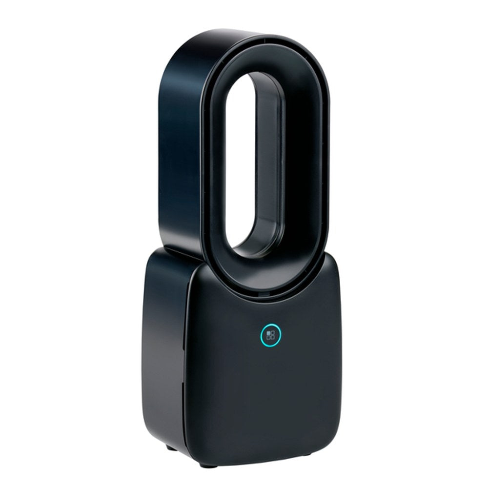 Ventilador de sobremesa recargable con usb sin aspas, 3 velocidades, negro, 12,4 x 9 x 30 cm