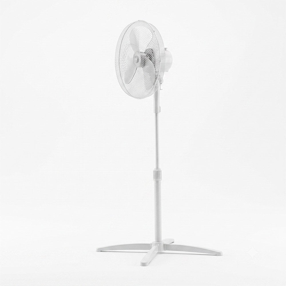 Ventilador de pie px40, 40 w, ø41 cm, silencioso, blanco