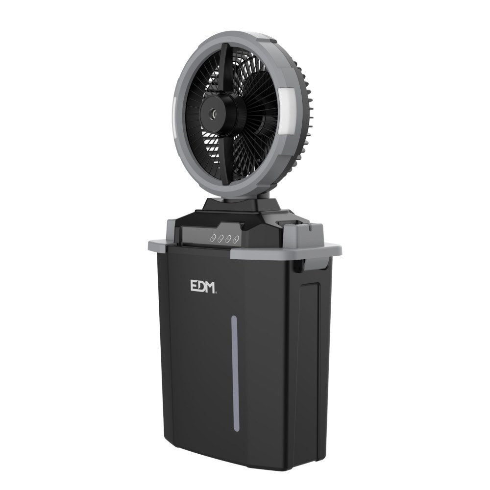 Ventilador nebulizador recargable led 15 w, aspas ø14 cm