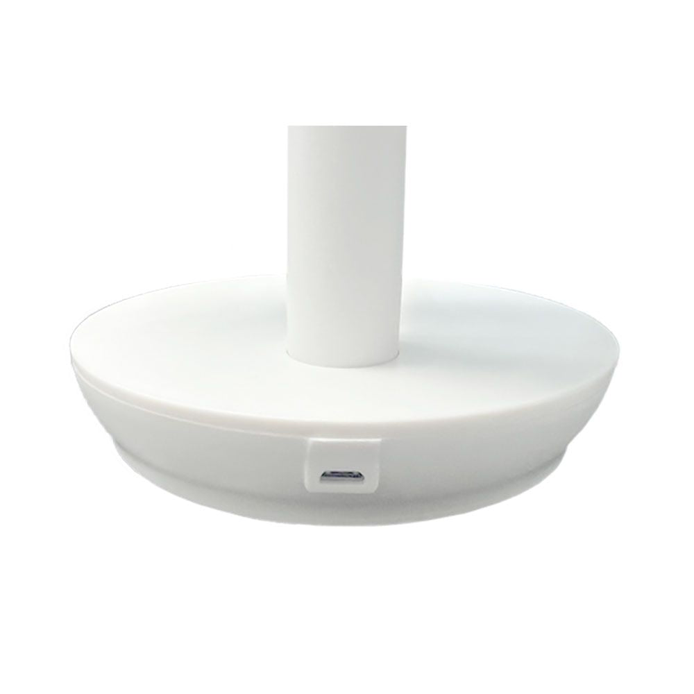 Ventilador de sobremesa recargable blanco 5w, 31,6 db, aspas: ø14,5 cm 17 x 13 x 26 cm