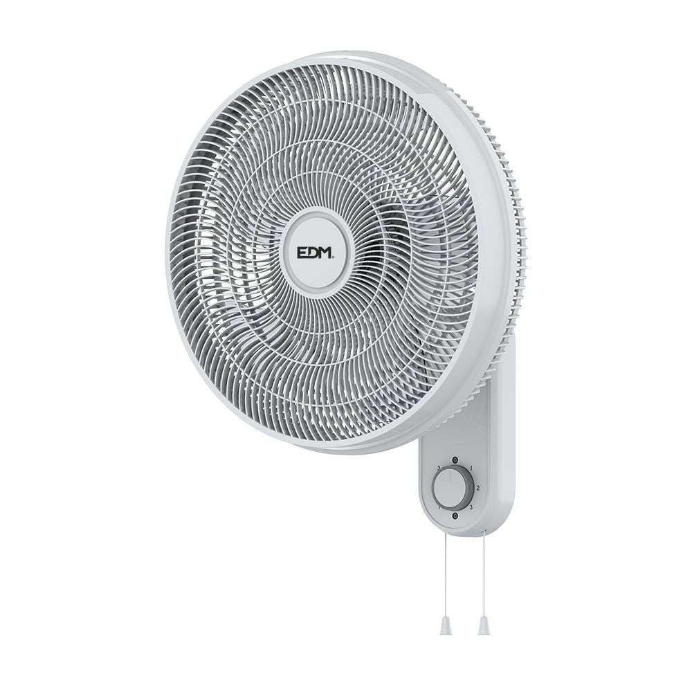 Ventilador pared blanco, potencia 55 w, 57,24 db, aspas ø40 cm
