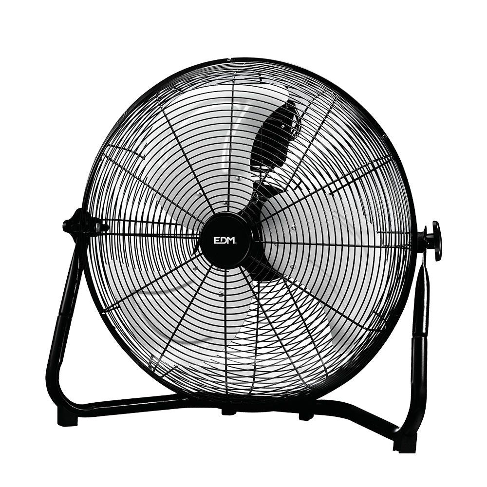 Ventilador industrial de suelo. color negro 120w, 64,9 db, aspas ø50 x 58 cm