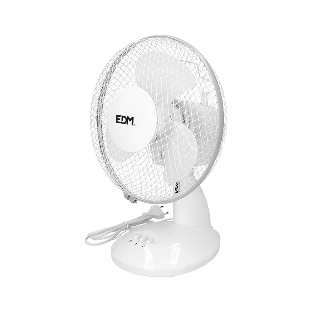 Ventilador de sobremesa blanco: 25 w, 41 db, aspas: ø23 , 27 x 24 x 36 cm