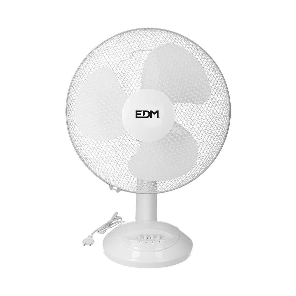 Ventilador de sobremesa blanco: 35w - 53,4 db - aspas: ø30 x 48 cm