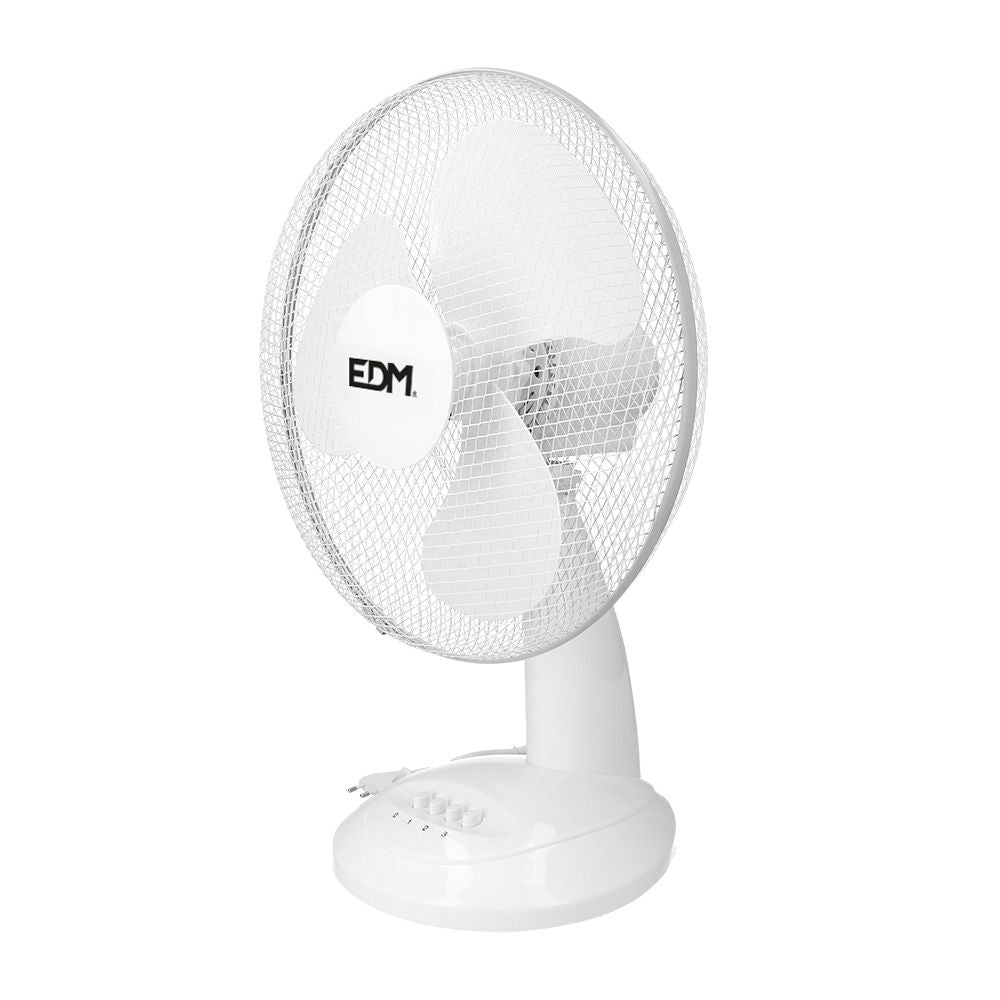 Ventilador de sobremesa blanco: 45w, 54,14 db, aspas: ø40 x 61 cm