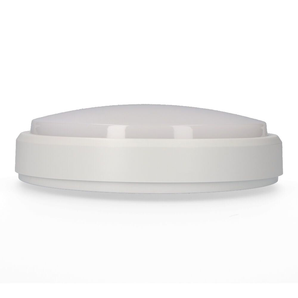 Aplique led circular 18 w 1950 lm 4000 k luz dia ip54 ø21 x 5,7 cm