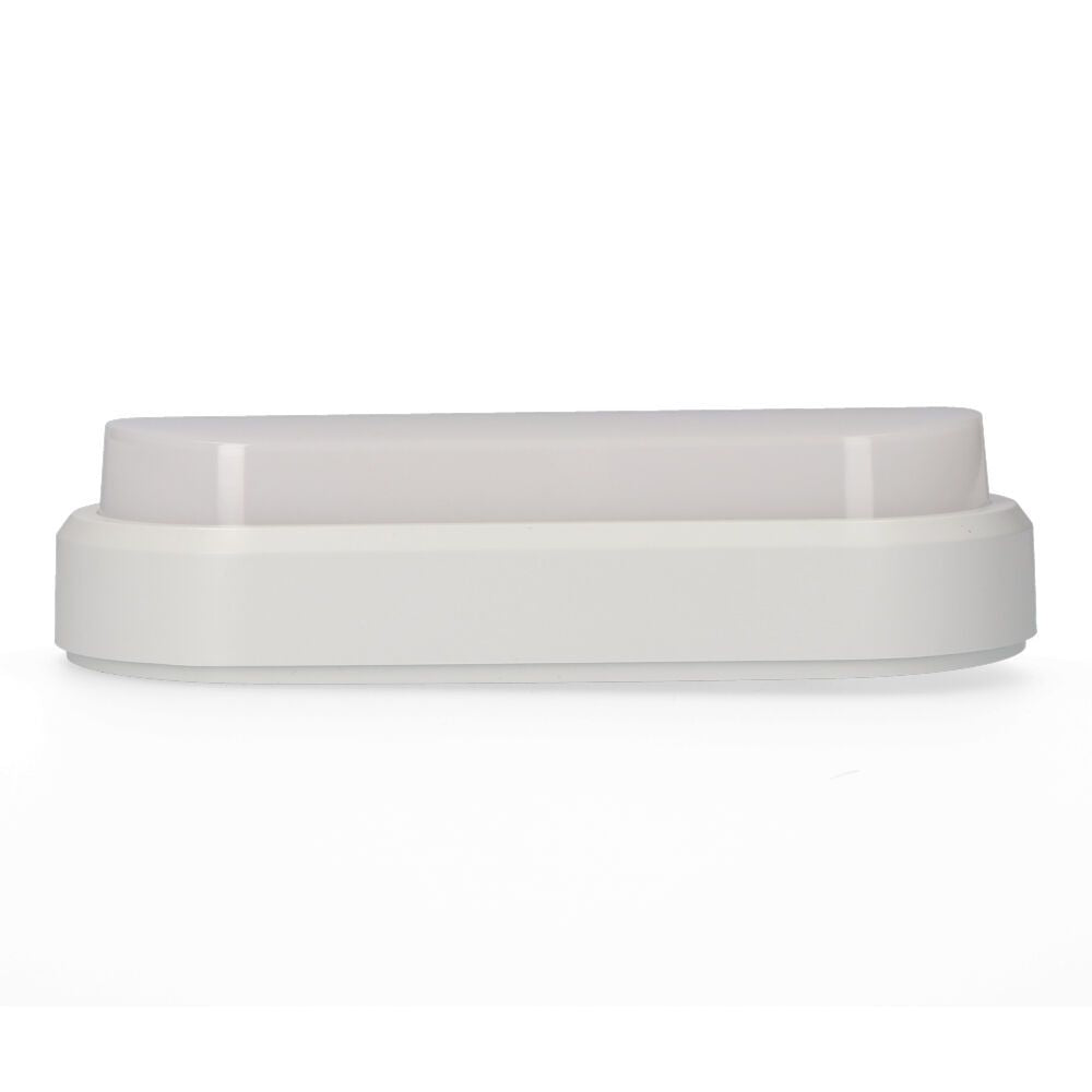 Aplique led oval 18 w 1950 lm 4000 k luz dia ip54 23 x 10,5 x 5,7 cm