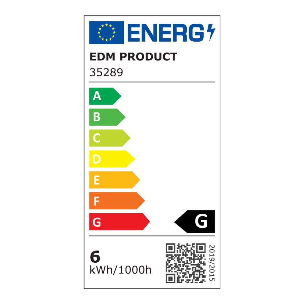 Bombilla dicroica led regulable gu10 6 w 500 lm 3200 k luz cálida ø5 x 5,5 cm