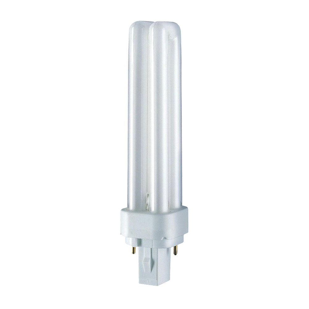 Bombilla bajo consumo g24d-2 2-pins 18 w 1200 lm pl-c 6500 k luz fria 150 x 35 mm