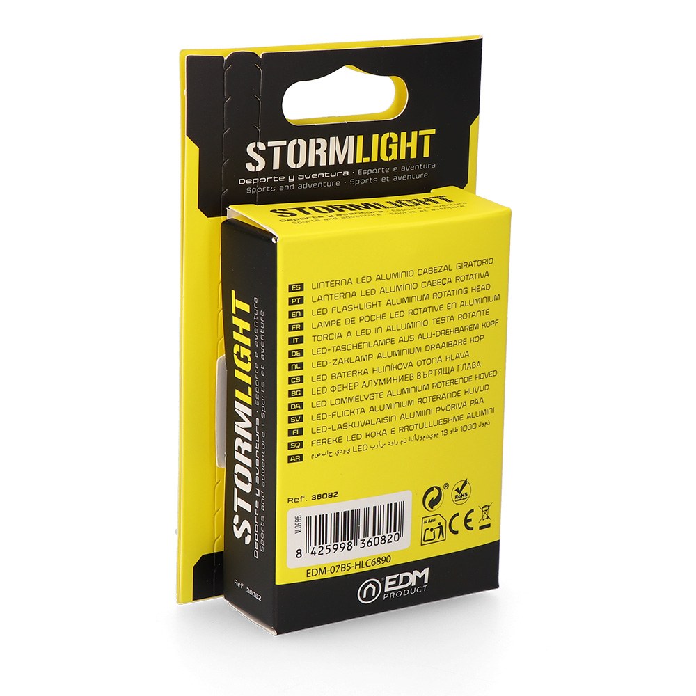 Mini linterna led stormlight, recargable, 13 w, 1000 lm