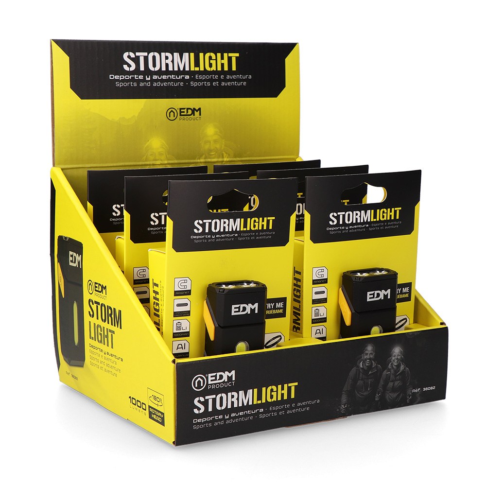 Mini linterna led stormlight, recargable, 13 w, 1000 lm