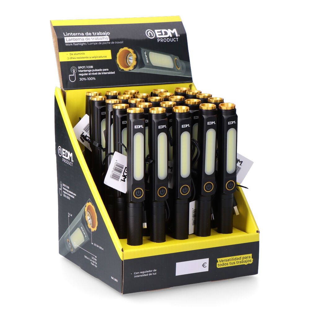 Linterna de trabajo spot 5 w / cob 8w