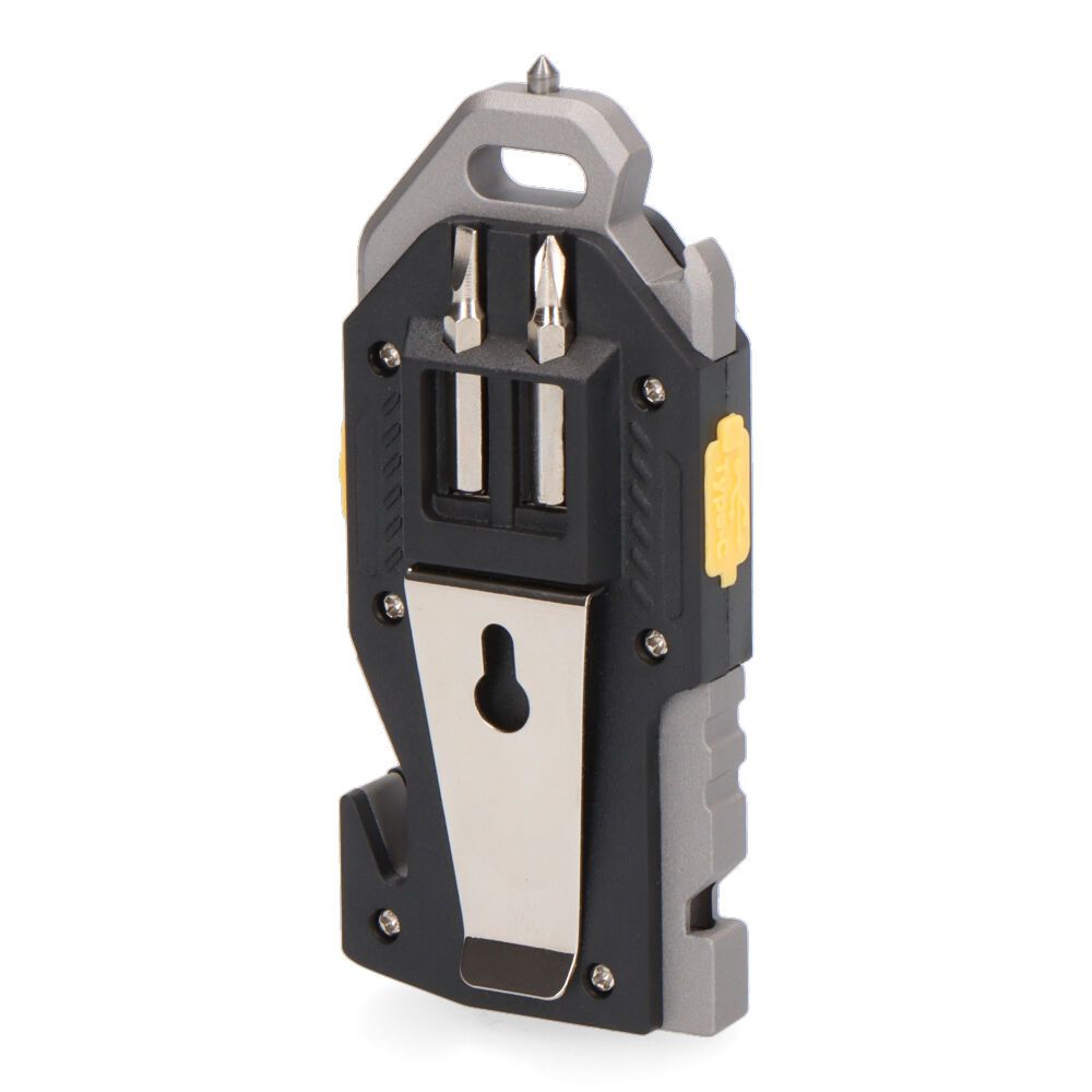 Linterna de seguridad 6 en 1 titan survival, 2 leds, 400 lm, 7+2,5 w - 39 x 21 x 92 mm