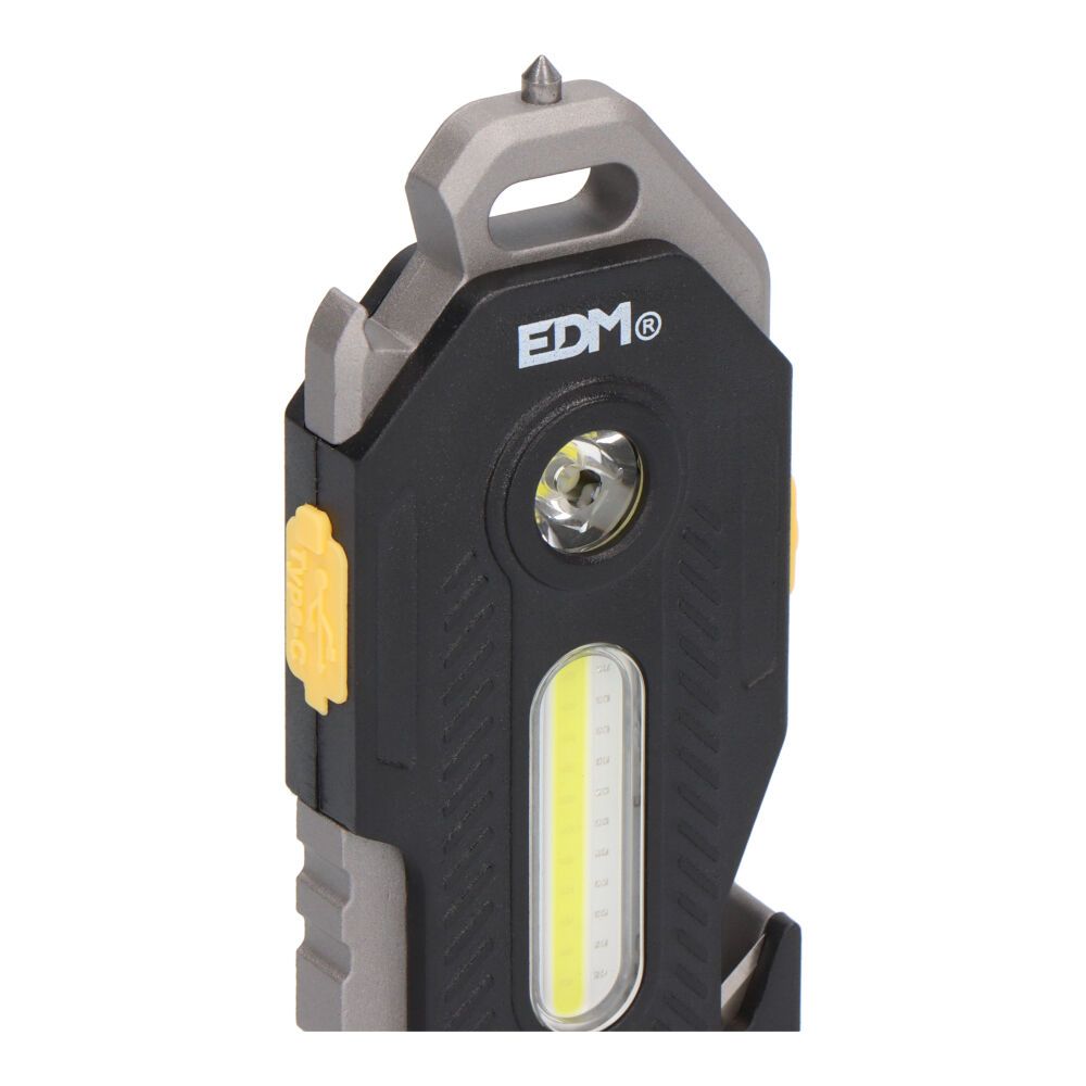 Linterna de seguridad 6 en 1 titan survival, 2 leds, 400 lm, 7+2,5 w - 39 x 21 x 92 mm
