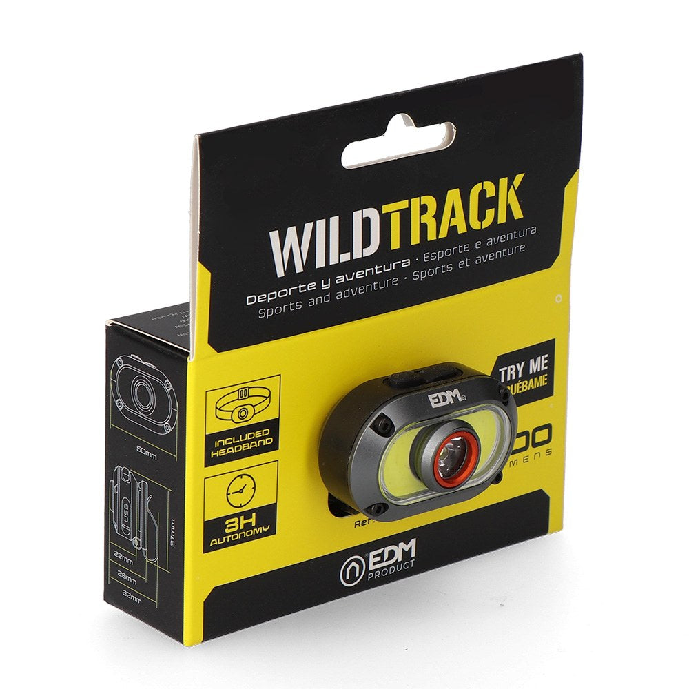 Linterna frontal led wildtrack tx2, aluminio, recargable, 7 + 5 w, 50 x 32 x 37 mm