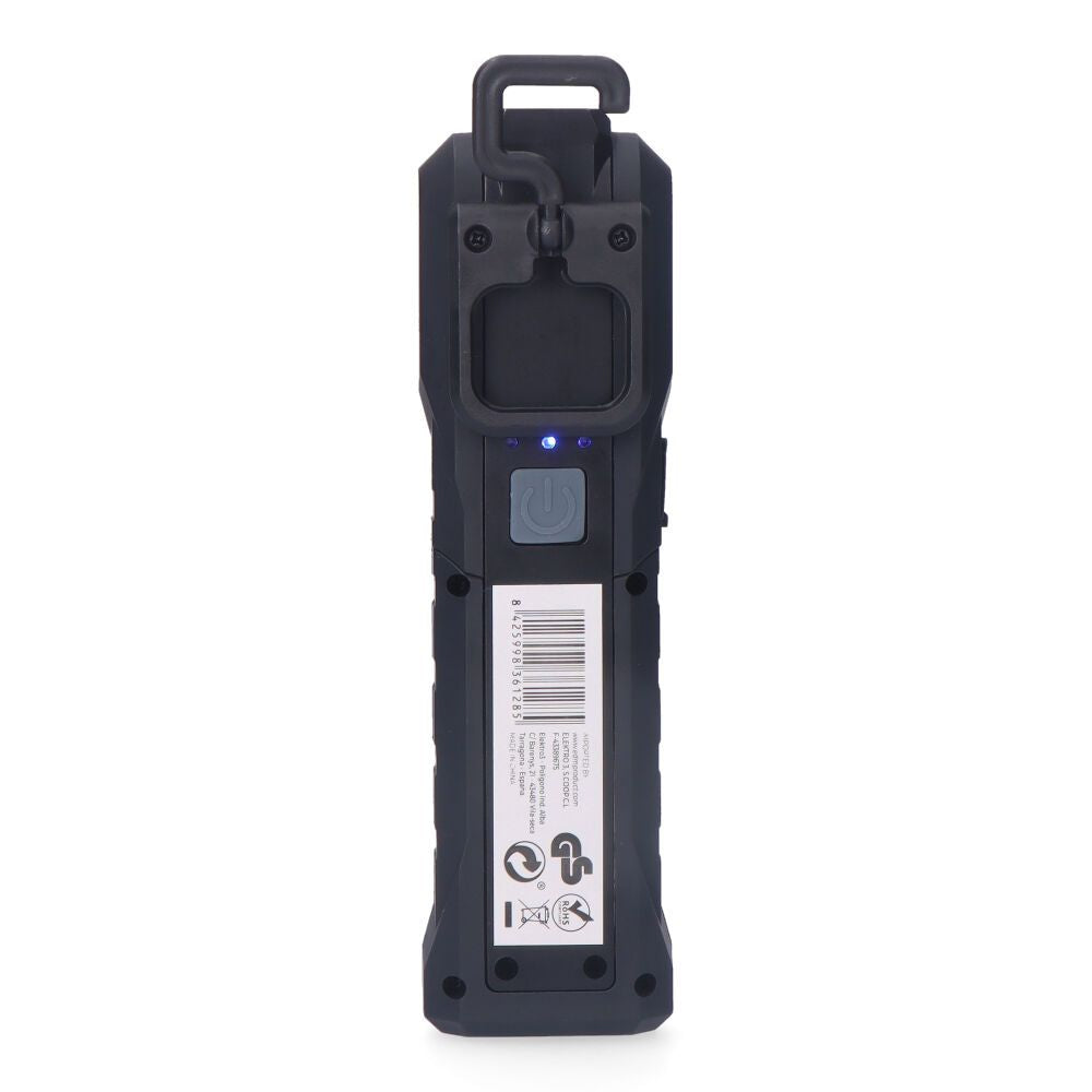 Linterna led de trabajo true work cob 5 w 200lm + 200lm + spot superior 50lm, recargable