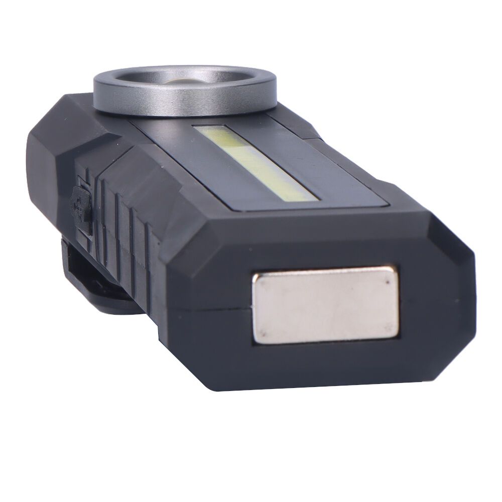 Linterna led de trabajo true work cob 5 w 200lm + 200lm + spot superior 50lm, recargable