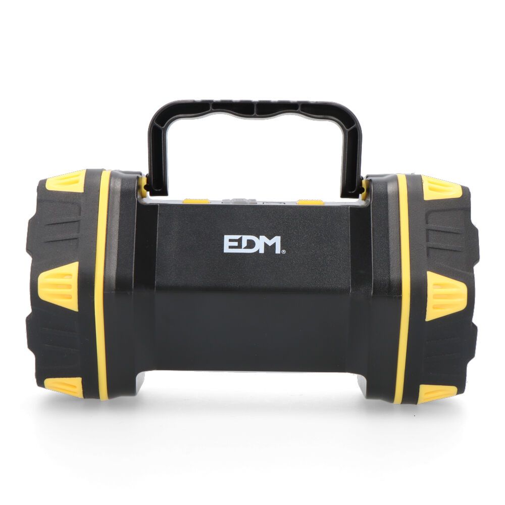 Linterna led de mano titan guard, recargable, 3 puntos de luz