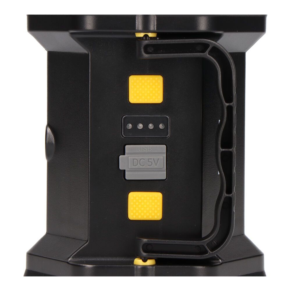 Linterna led de mano titan guard, recargable, 3 puntos de luz
