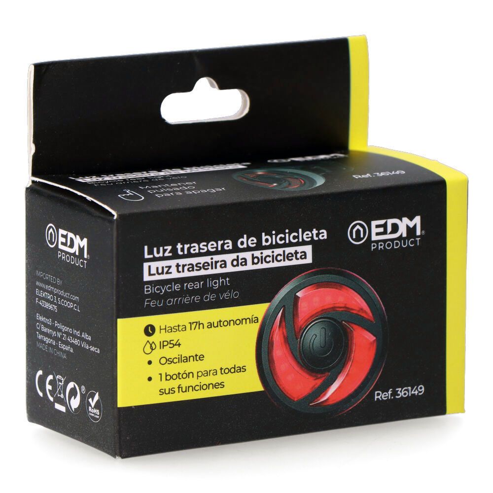 Luz led trasera de bicicleta