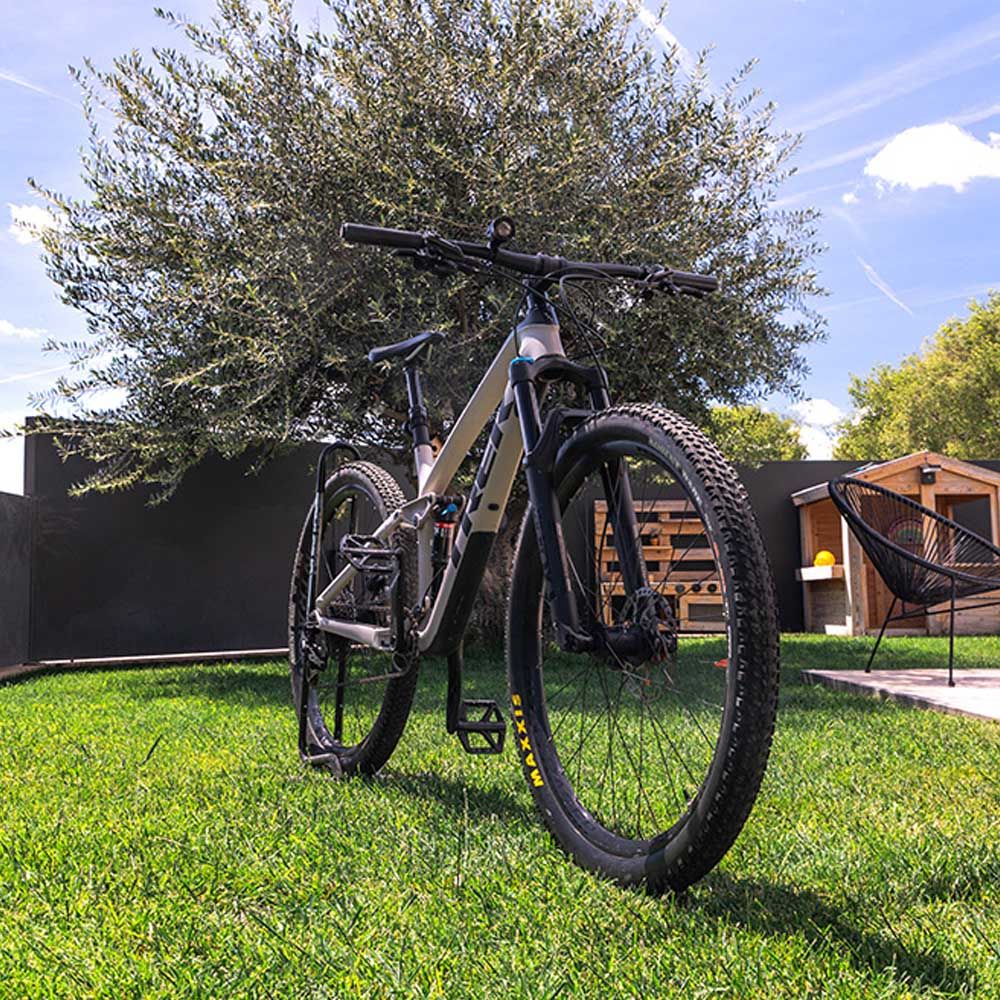 Foco led de aluminio recargable 180 lm, 50 lm, flash. función frontal / bicicleta