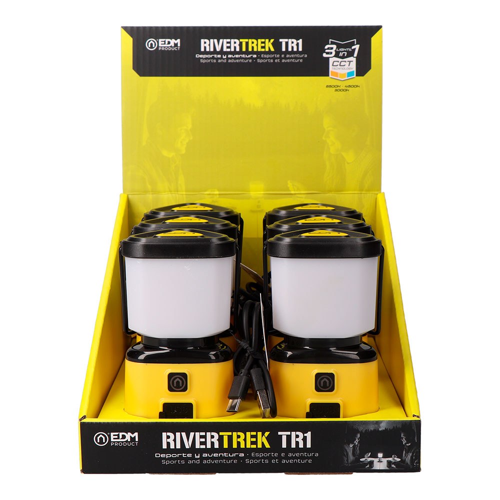 Farol recargable rivertrek tr1, 500 lm, 5 w, 3 ctt, power bank