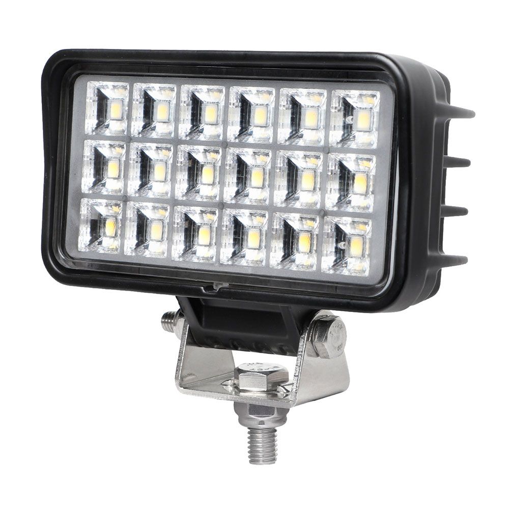Faro de trabajo rectangular 18 leds - 1500 lm - 9 - 32 v - ip67