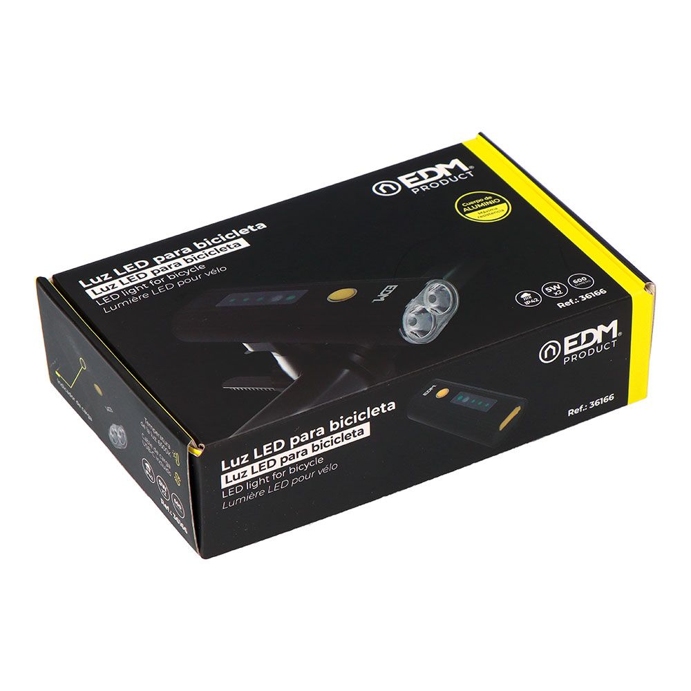 Luz led delantera para bicicleta 600 lm