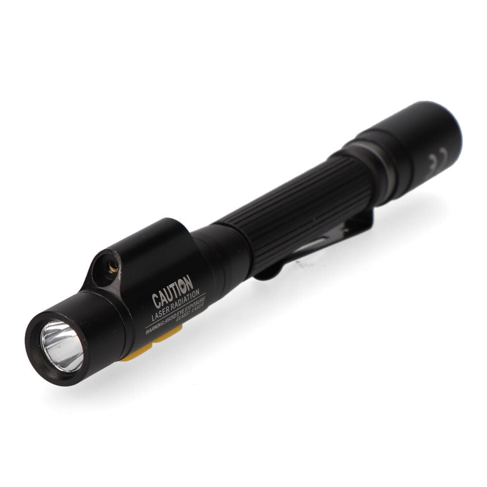 Linterna led/puntero laserstrike, tipo pluma, recargable, 250 lm