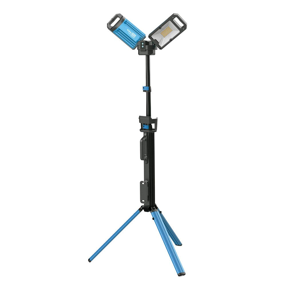 Lámpara led de trabajo recargable lp-60 60w 5000lm, con trípode, ø700x1920mm