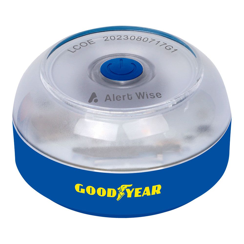 Baliza v16 de emergencia homologada conectada geolocalizable con dgt 3.0 alert wise goodyear