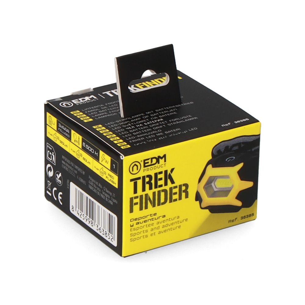 Linterna led frontal trek finder, 1 w 120 lm, 3xaaa (pilas incluidas)
