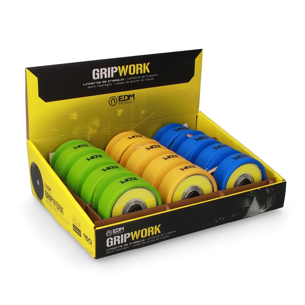 Linterna ventosa led xl grip work colores surtidos 3xaaa (incluidas)