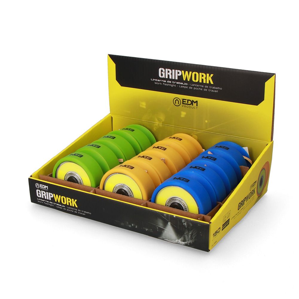 Linterna ventosa led xl grip work colores surtidos 3xaaa (incluidas)