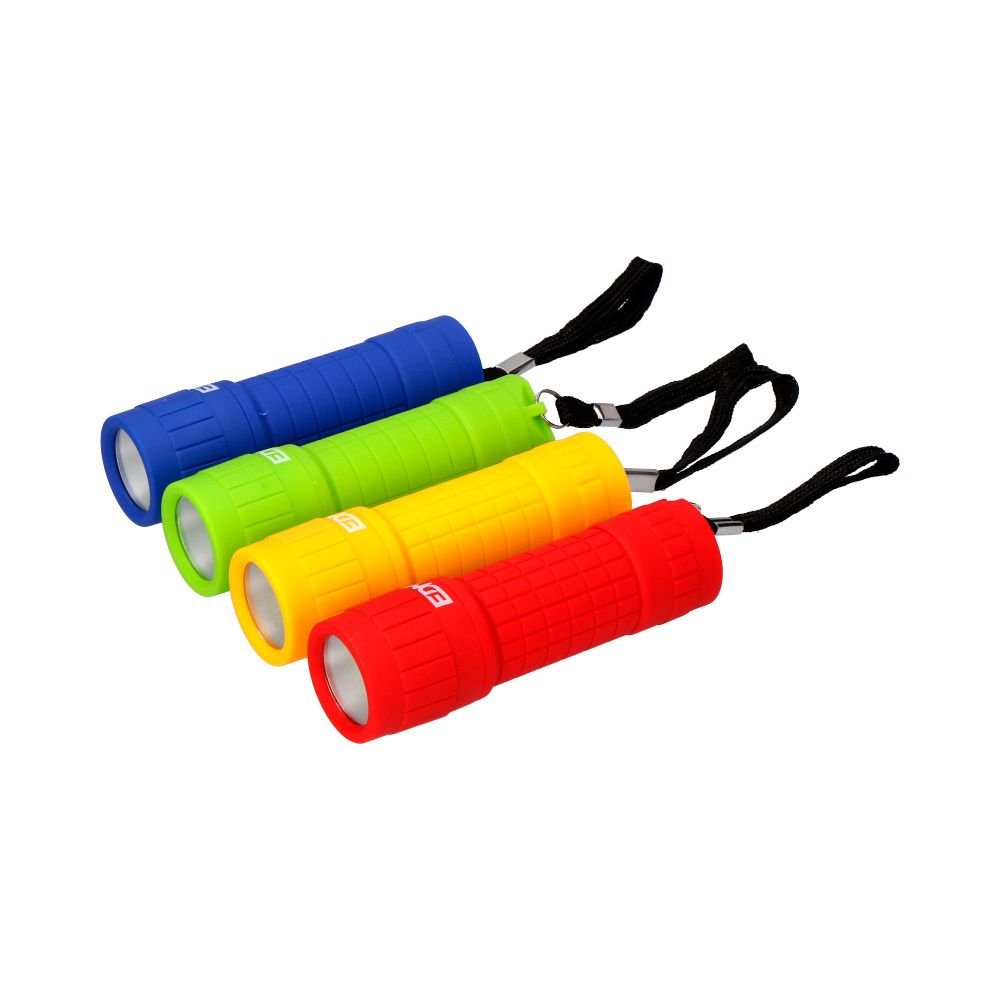 Mini linterna led cob trail grip 60 lm 0,5 w, 3xaaa incluidas, colores surtidos - ø30 x 96 mm