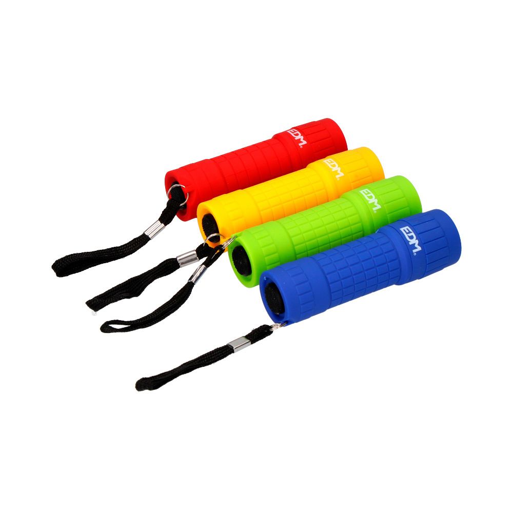 Mini linterna led cob trail grip 60 lm 0,5 w, 3xaaa incluidas, colores surtidos, ø30 x 96 mm