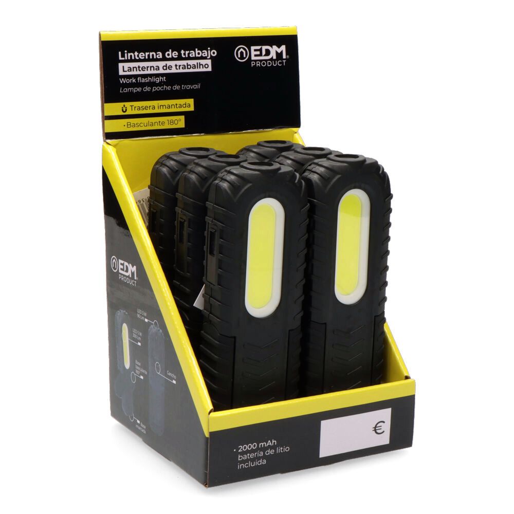 Linterna de trabajo ledtrue work f2 recargable true work f2 con usb, con gancho, clip, imán y soporte. cob 5 w 300 lm / 3 w 90 lm