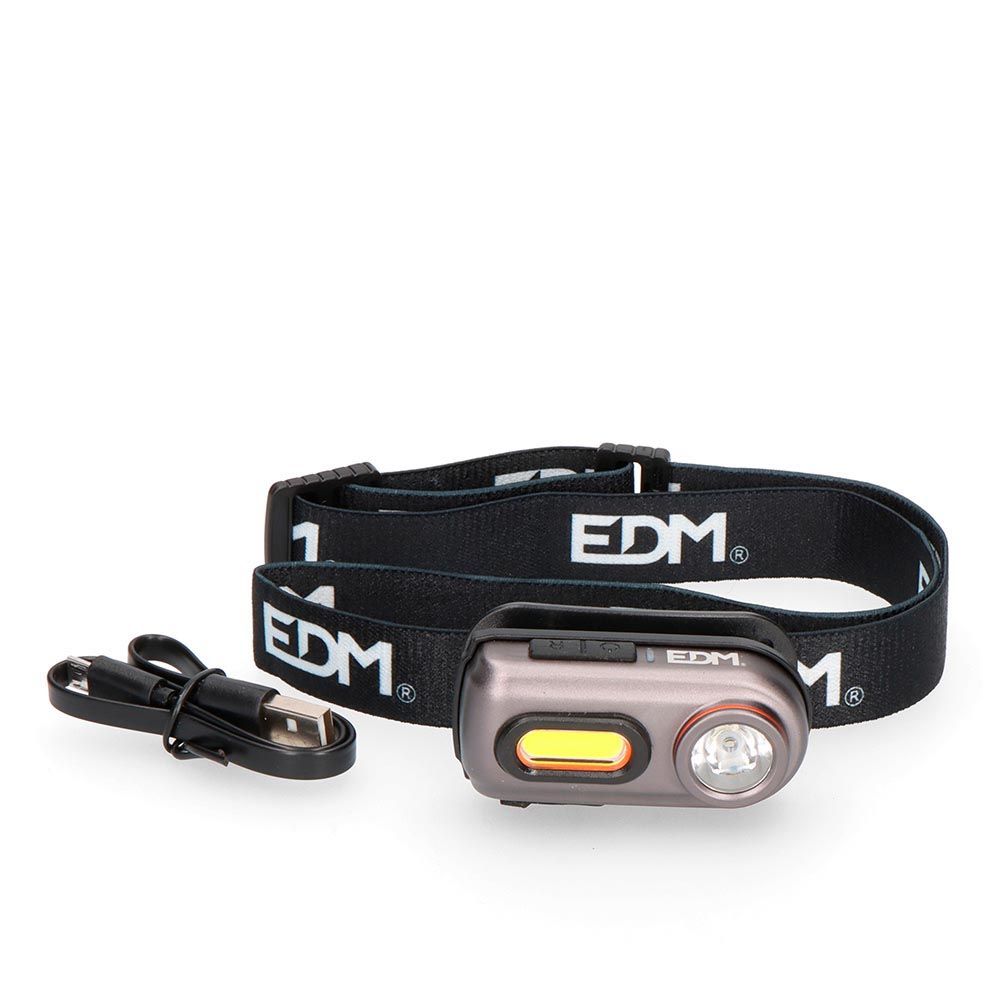 Linterna led frontal wildtrack tx3 recargable, 2 leds 400 lm 5 w, 65 x 26 x 32 mm