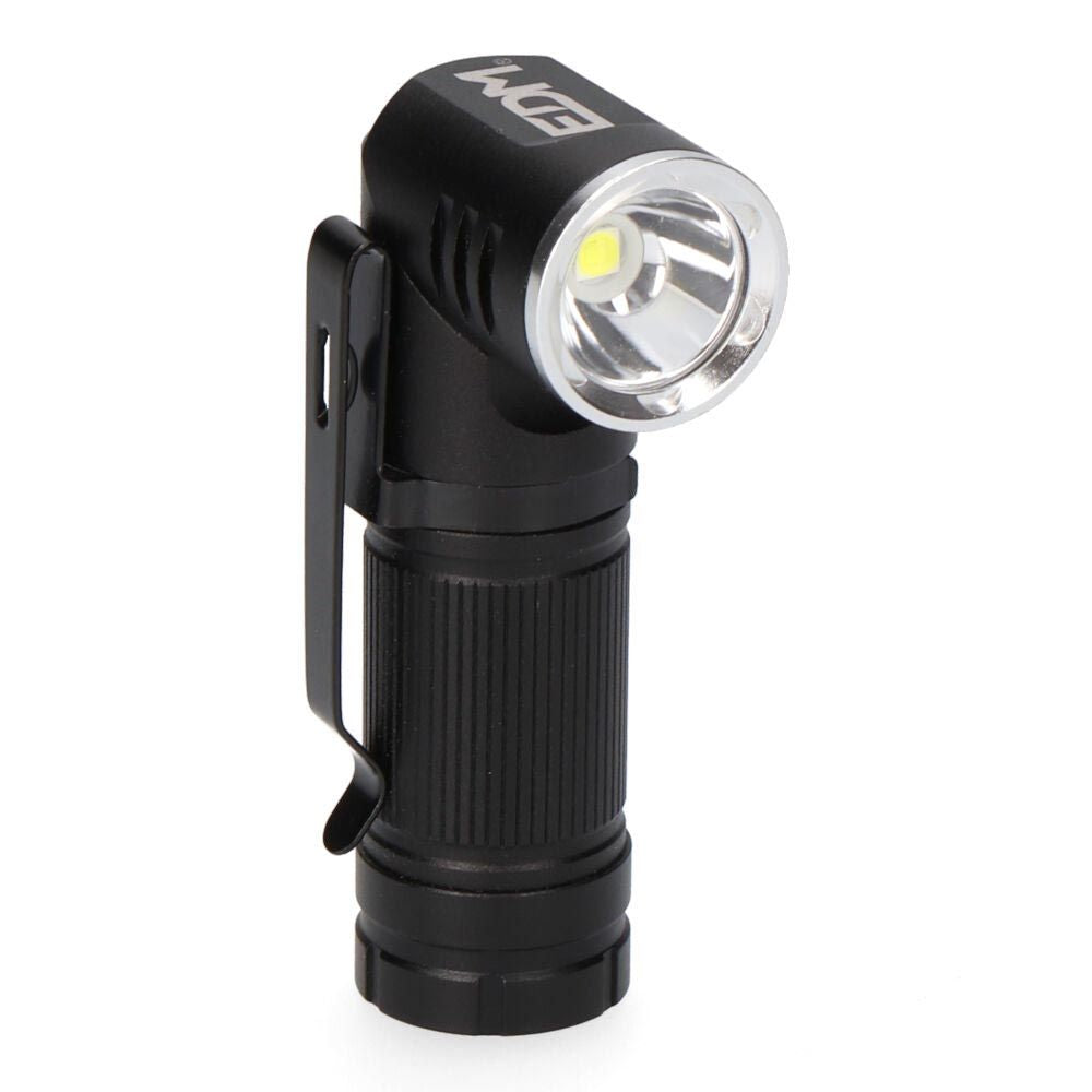 Mini linterna led nano vortex, direccionable, aluminio, recargable, 8w 450 lm