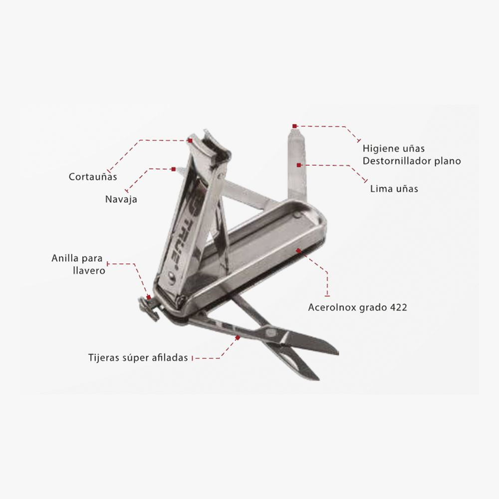 Herramienta nailclip llavero y corta uñas