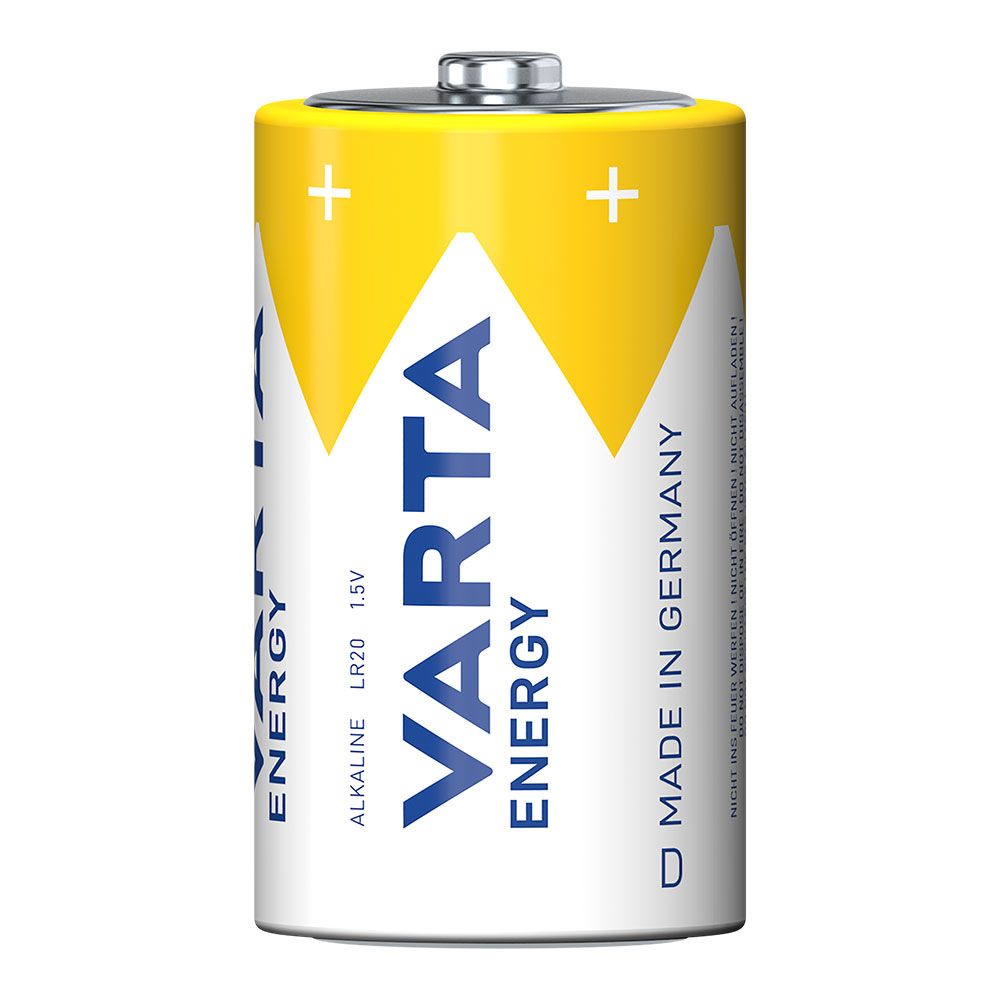 Pila alkalina energy d, 1,5v (blister 2 uds) ø34,2 x 61,5 mm