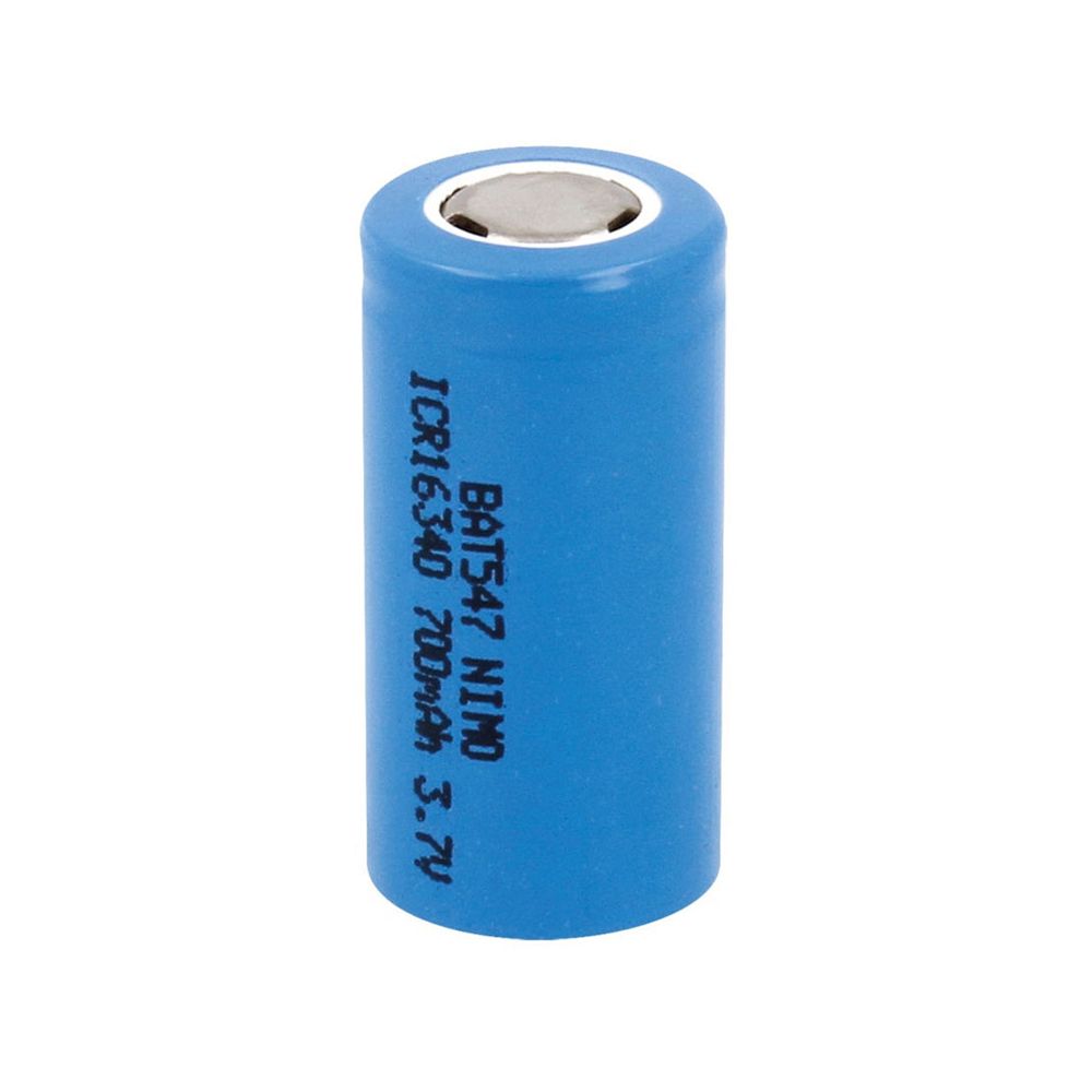 Pila recargable 700 mah 3,7v lc16340 nimo ø16,5 x 33 mm