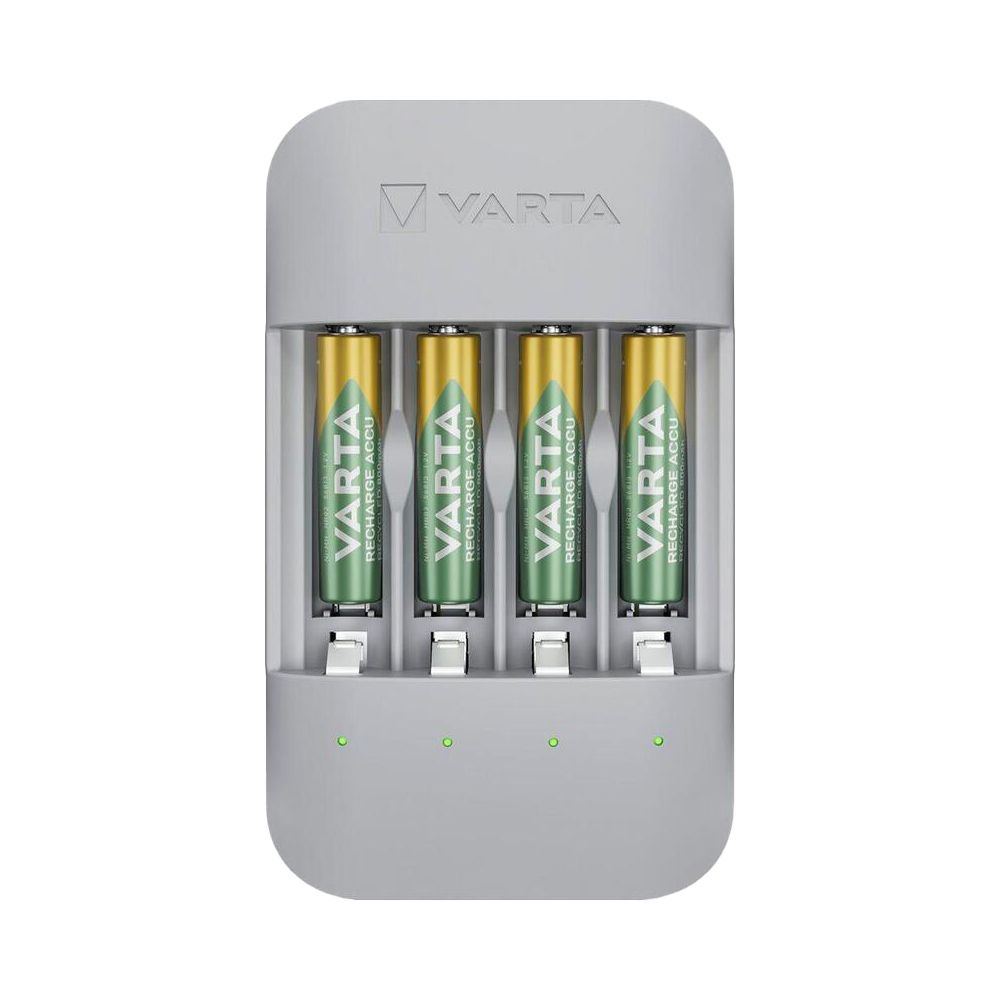 Cargador de pilas varta eco charger pro + 4 pilas 800 mah aaa 56813