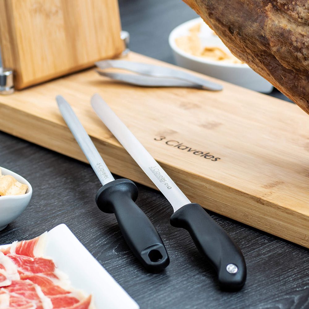 Cuchillo jamonero evo 25 cm + chaira