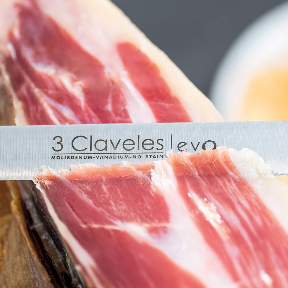 Cuchillo jamonero evo 25 cm + chaira