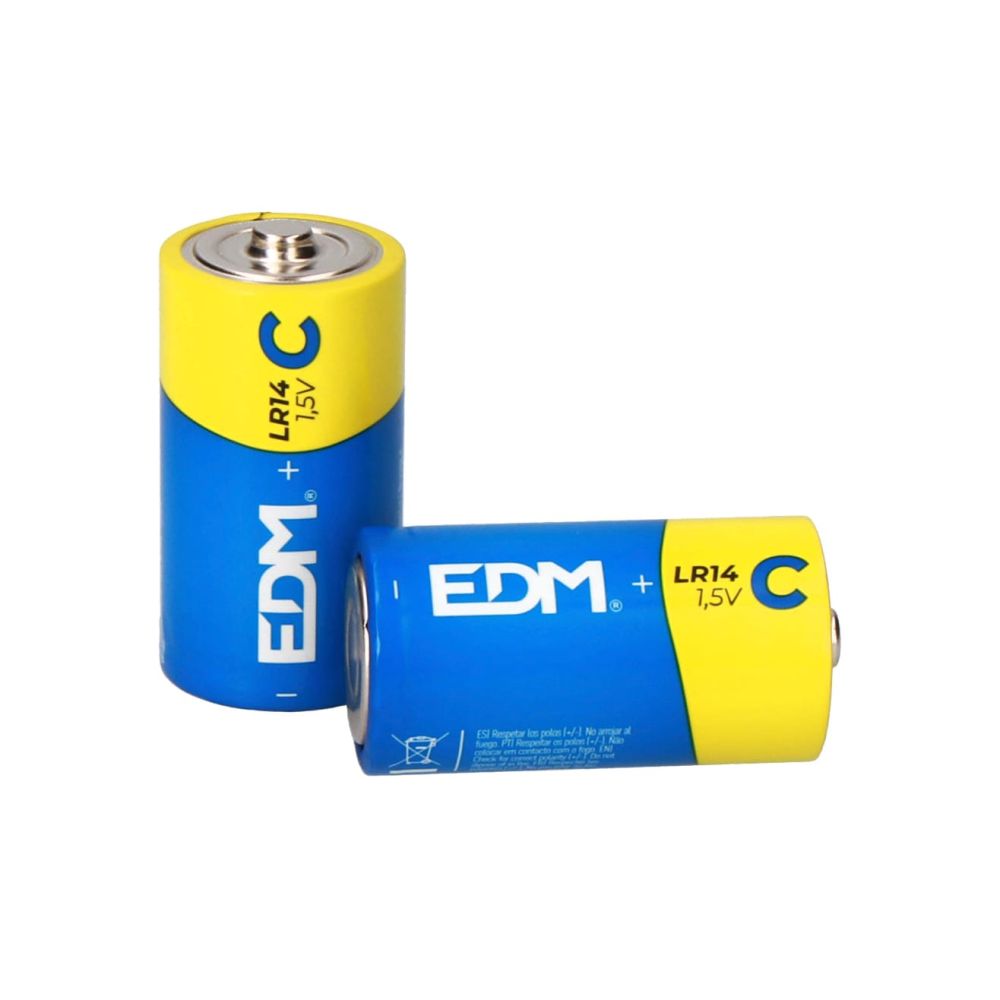 Pila alkalina power life d - lr20 1,5v ø34,2 x 61,5 mm, blister 2 uds