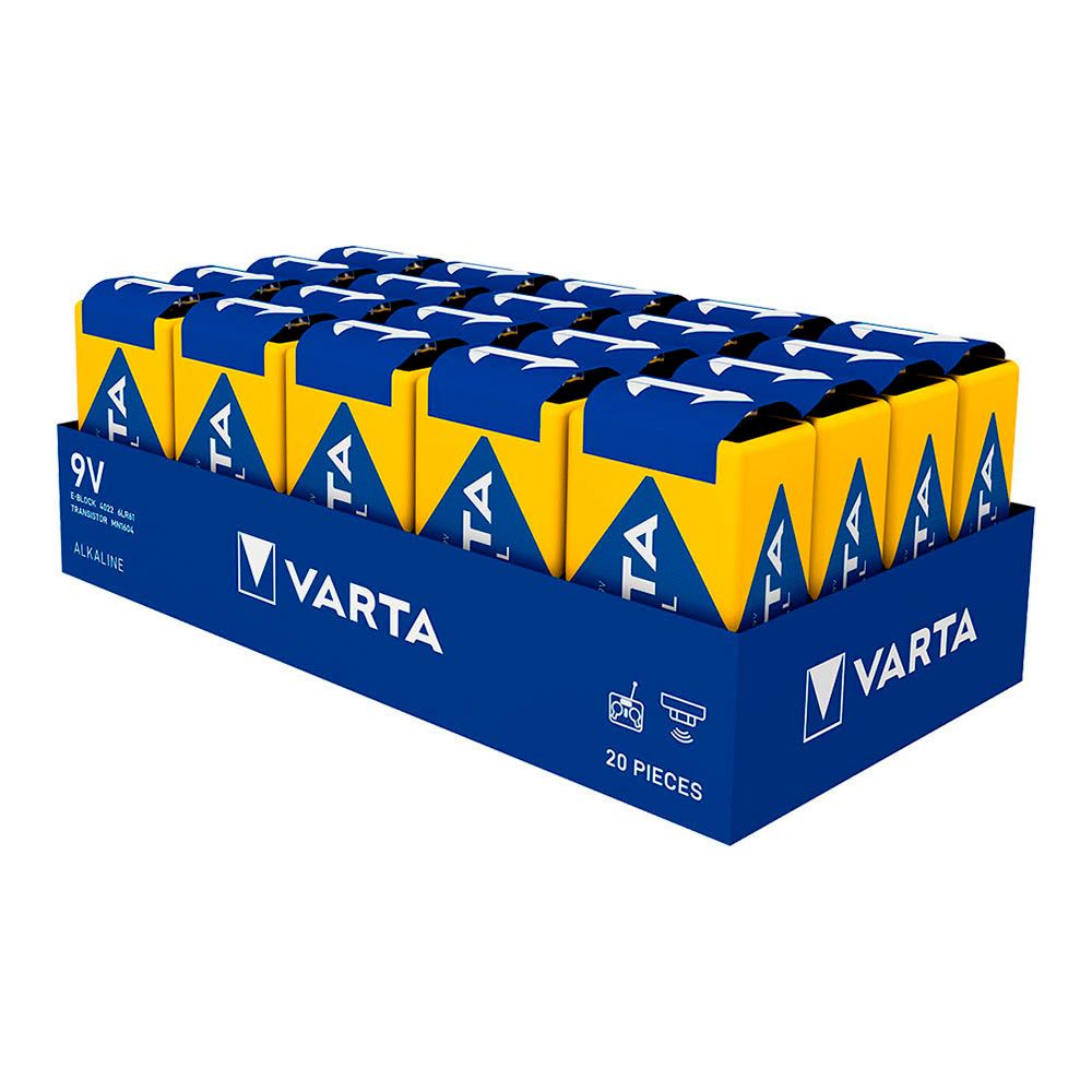 Pila alkalina industrial pro 6lr61- 9 v (caja 20 uds) 26,5 x 17,5 x 48,5 mm