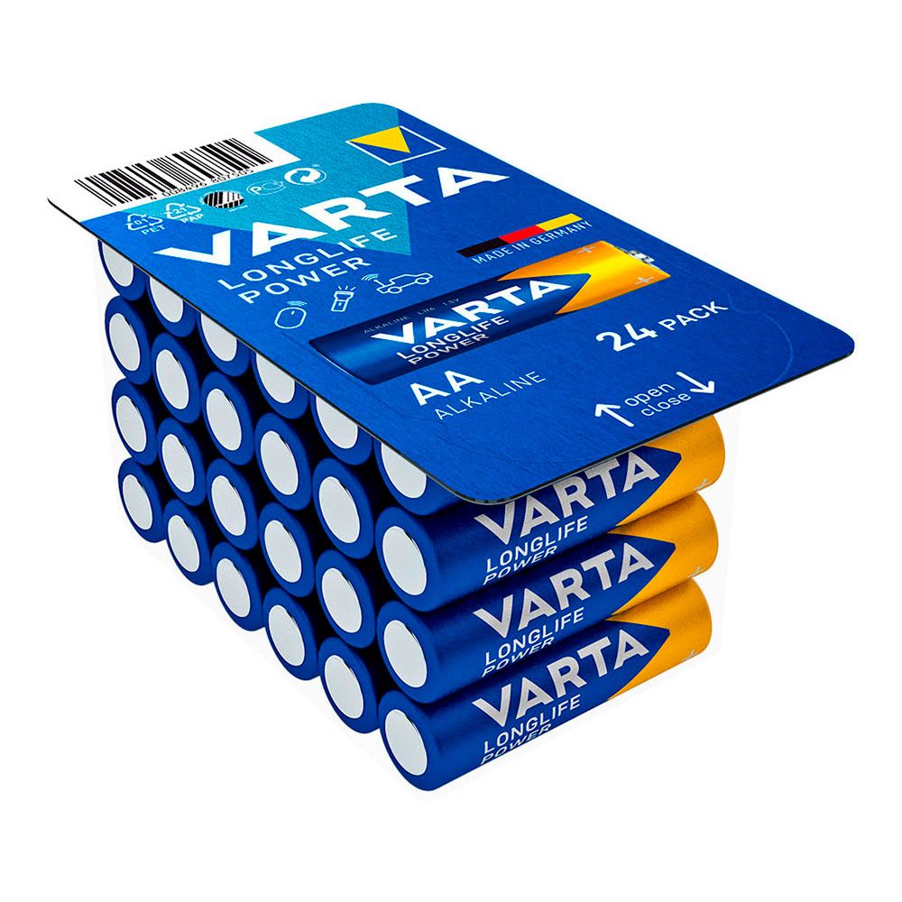 Pila alkalina longlife power aa - lr06 caja 24 uds ø14,5 x 50,5 mm