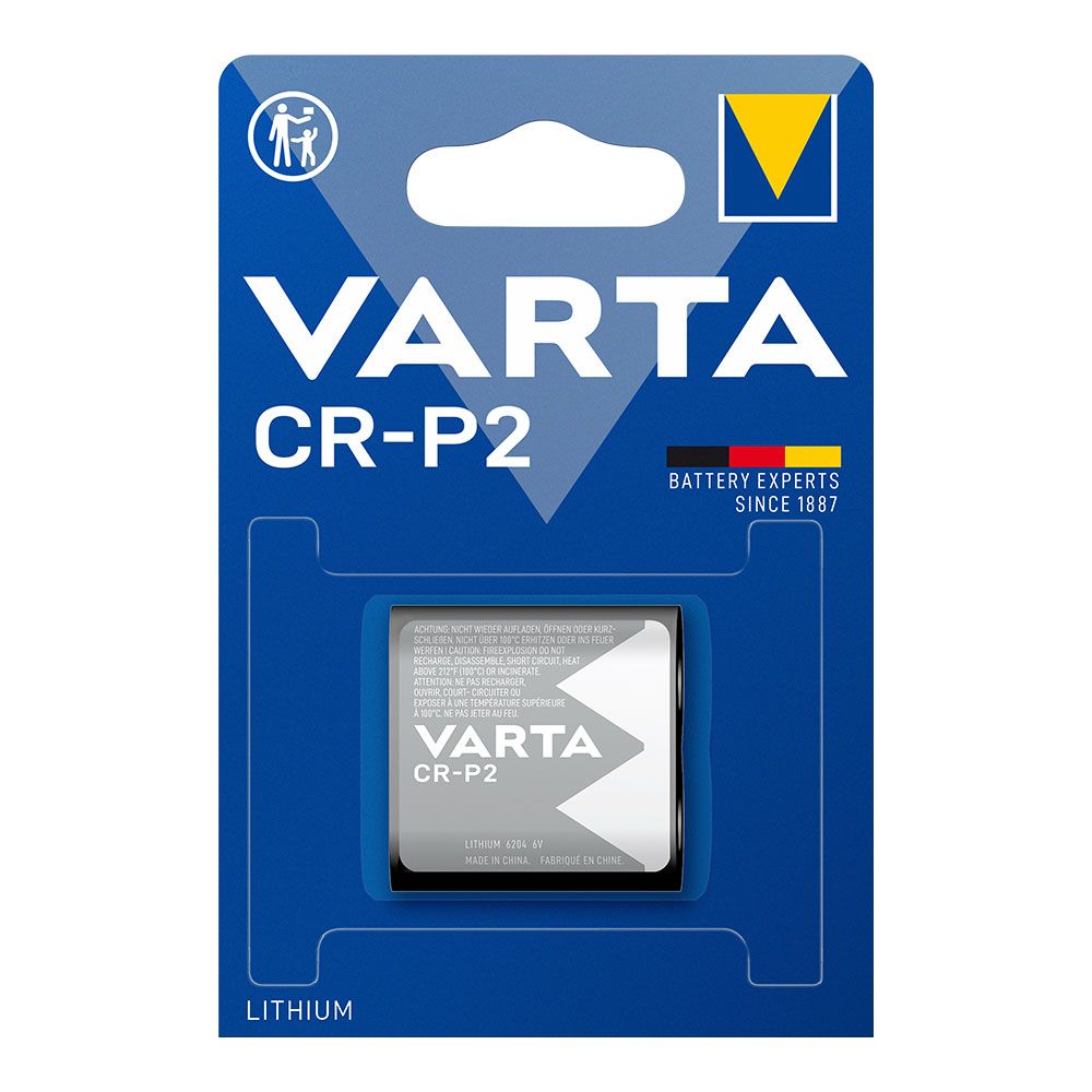 Pila lithium cr-p2 - 6 v (blister 1 unid.) 34,5 x 19,5 x 35 mm